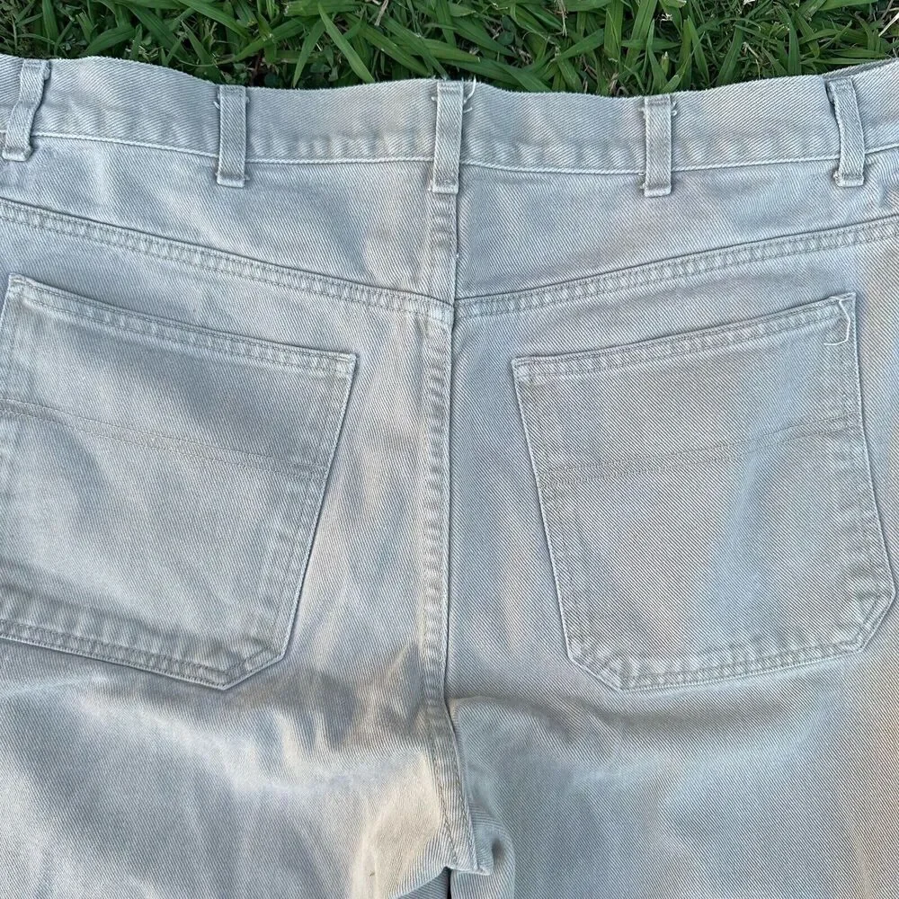 Vtg Y2K Faded Glory Jean Shorts Mens Size 38 Tan Loose‎ Fit Skater Denim